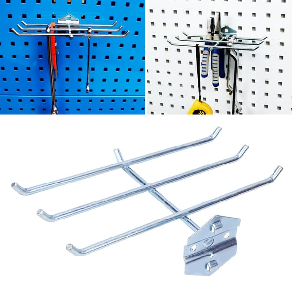 Vægmonteret Hardware Værktøjsstativ Pegboard Krog Garage Tool Stand