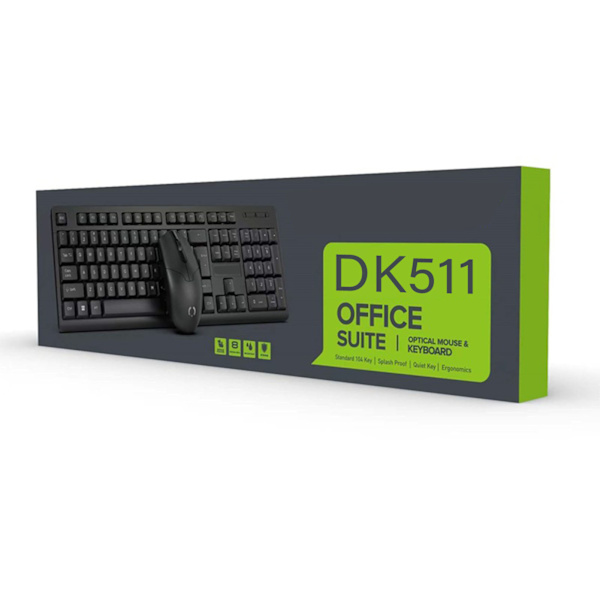 USB-trådbundet tastatur 104 taster Profesjonelt Plug and Play-datatastatur Svart for kontor-dataspill