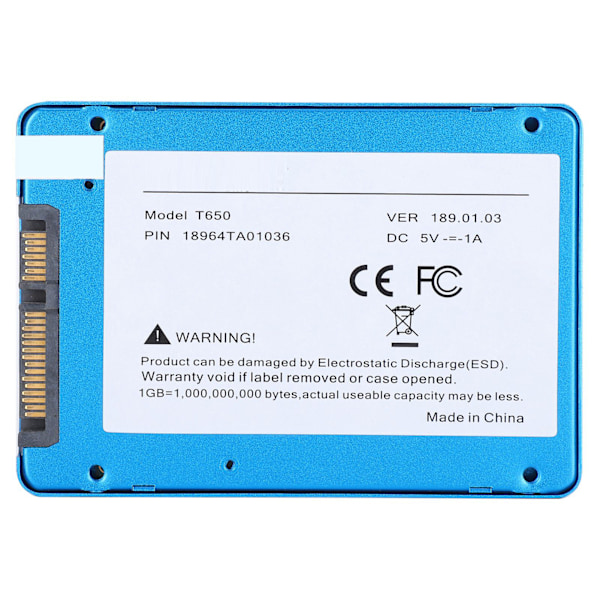 SSD-kiintolevy sininen kannettavalle pöytätietokoneen lisävarusteille YDS002 2,5 tuumaa 8GB