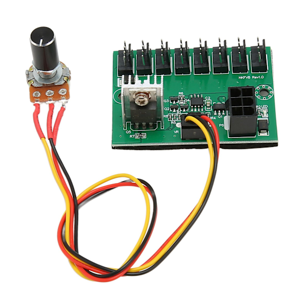 PWM-tuuletinhub DC 12V 8-kanavainen PC-tuulettimien nopeuden ohjainhubi 300 mm kaapelilla 2-napaiselle, 3-napaiselle ja 4-napaiselle PC-tuulettimelle