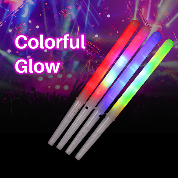 LED Lysende Pinner Egnet for Bomullsdottmaskin Light Up Sticks