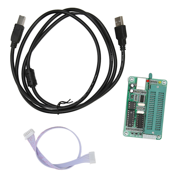 PIC K150 Mikrokontroller USB-programmer med 40-pins DIP-programmeringskontakt, programmerer direkte 8-pins til 40-pins DIP-brikker