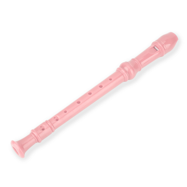 8 Hulls Høj Pitch Sopran Blokfløjte ABS Flageolet Instrument Reed Pipe Børn Rosa