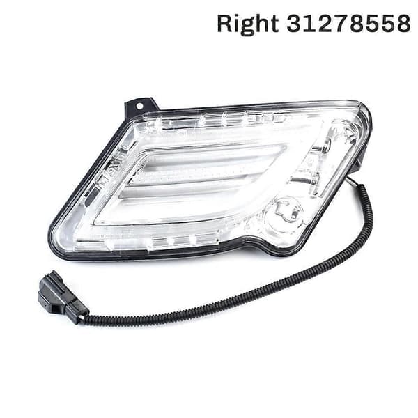Til S60 2011-2013 Højre Forreste Kørelys Blinklys Indikatorlampe 31278558 Black