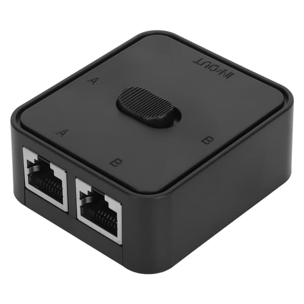 RJ45 CAT6 2 Porte Gigabit Netværk Switch 2 i 1 Ud Netværk Tastetryk Splitter Switch 1 i 2 Ud Strømfri Netværk Switch