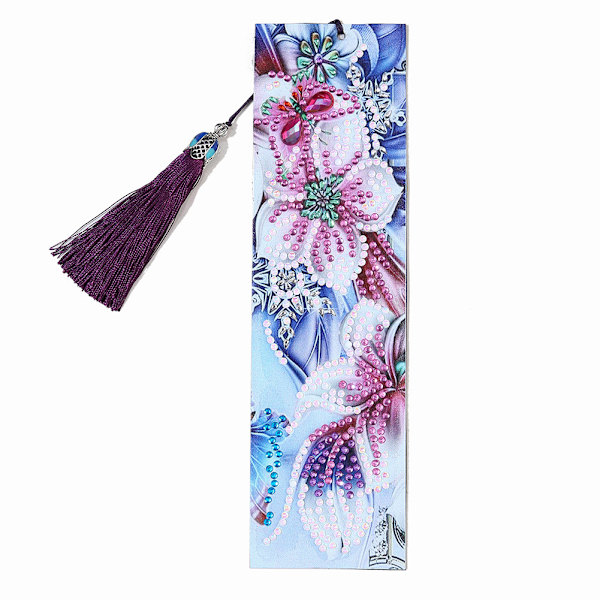 Tassel Bogmærke DIY Specialformet Diamantmaleri Læder Bogmærke Broderi Bog Gave