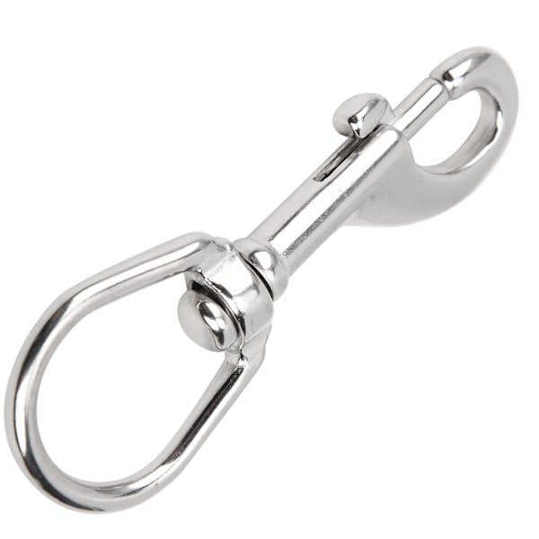 Roterende Snap Hook 316 Rustfritt Stål Enkelt Hode Utendørsaktiviteter Dykke Spenne 80 mm