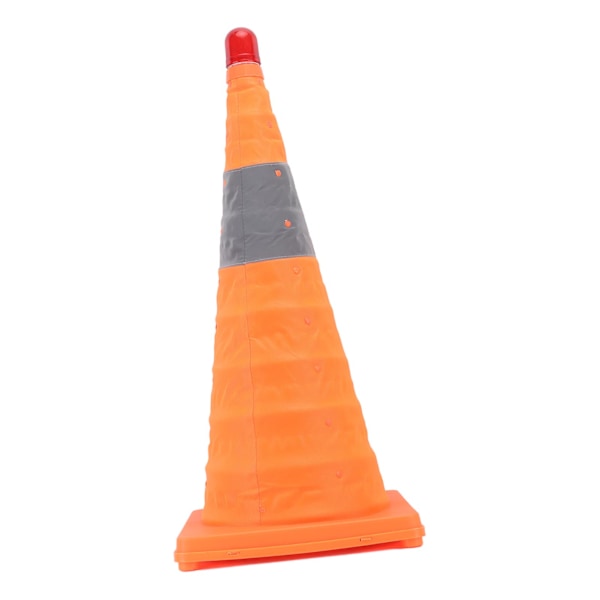 Trafikkegle 60 X 29 cm sammenklappelig vejkegle mod aldring med advarselslys til offentlig parkering