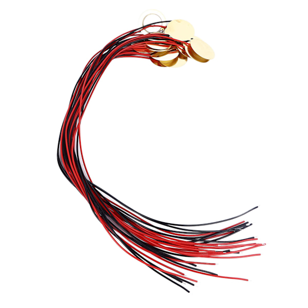 15 stk 20 mm piezo-plader pickup kontaktmikrofon trigger lyd sensor med 9,8 tommer kabler til akustisk instrument guitar