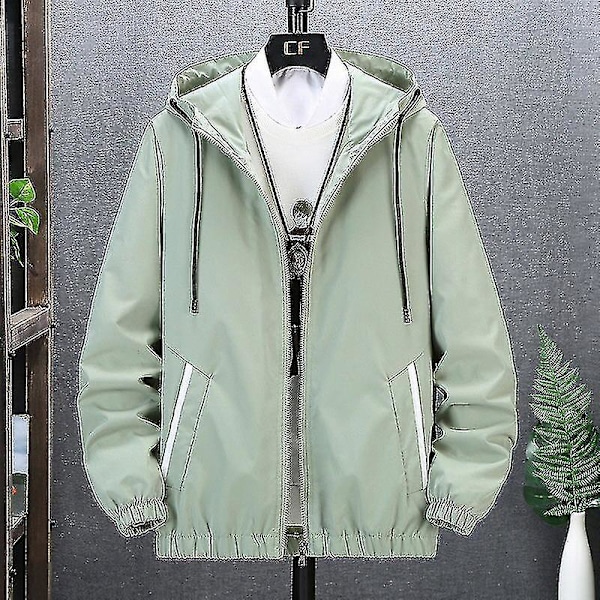 Herre Plus Size Forår Efterår Casual Mode Bomberjakke - 5XL, Farve 818-2