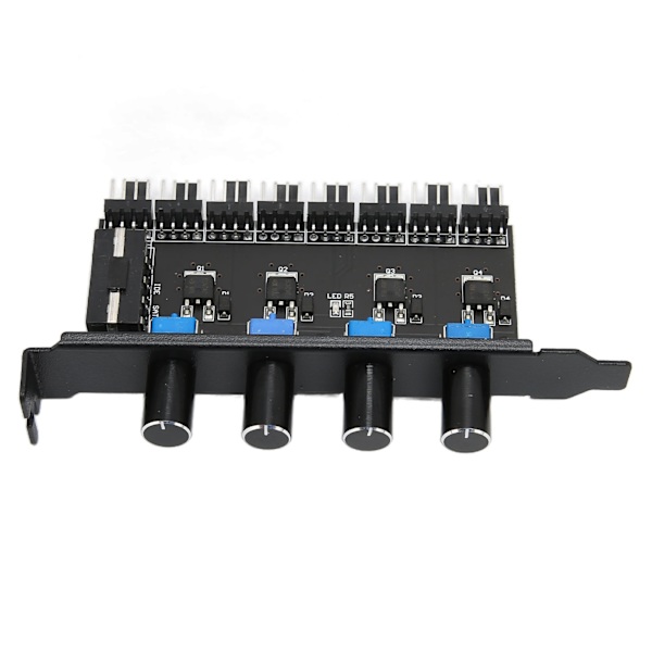PC-fläktnav 4 knopp 8 kanaler 4PIN-gränssnitt 72W PCI-fäste Kylfläkthastighetskontroll för CPU-chassi HDD VGA PWM