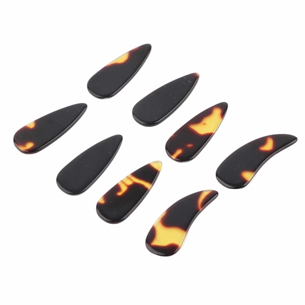 8st kinesiska citerplockar Finger Banjo Ukulele Gitarr Lute Stränginstrument Tillbehör