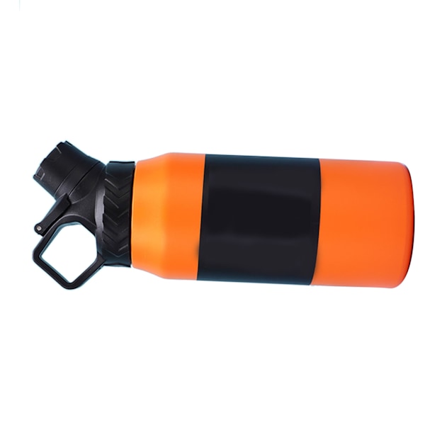 Vakuumflaska i rostfritt stål - Snygg, innovativ, stor kapacitet, läcksäker, sportvattenflaska för utomhussporter, bilresor, 750 ml, orange-röd