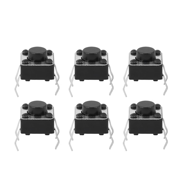 100 st Momentary Taktil Push Button Switch Mini Micro Tact Switch Tillbehör 6 x 5 mm