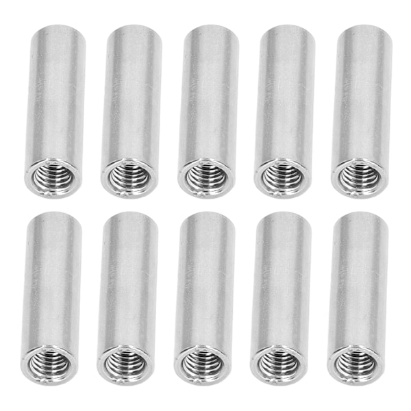 10 kpl sisäkkierteinen liitäntämutteri M8 X 1,25 12 L40 mm pyöreä muoto liitäntämutteri Sarja liitäntää varten
