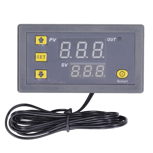 Temperaturkontrollmodul LED Digital Display ABS-hus Minitermostat 110‑220V för kylskåp