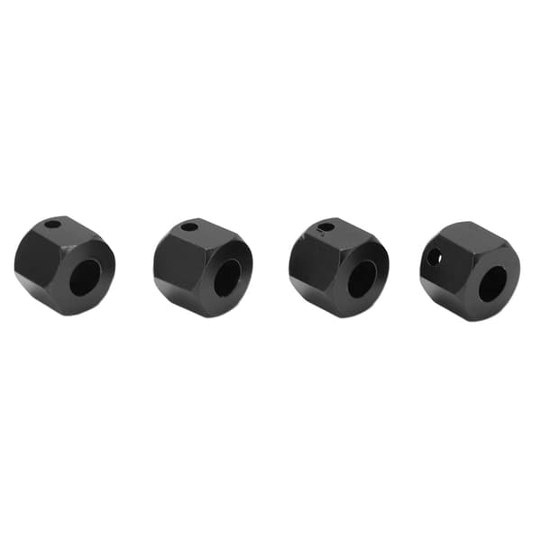 RC Hex Hjulnav Adapter Hub Udvidelsesforbindelse til Traxxas 1/10 RC Crawler Bil Køretøj Sort 10mm