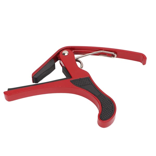 Gitarr Capo Alloy Quick Release Elgitarr Capo Set med 2 ST Guitar Picks Kompatibel med Banjo Mandolin Red