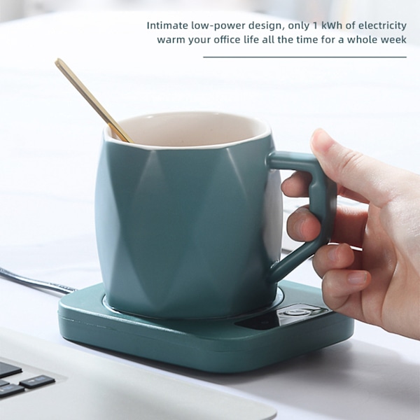 Intelligent mugg varmare glasunderlägg 55 grader Celsius konstant temperatur kopp värmematta pad för att arbeta EU 220V