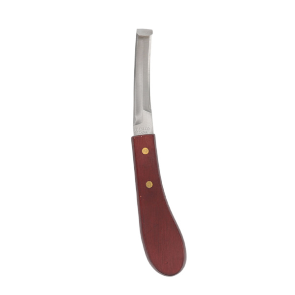 Hovkniv Høvler Rustfritt Stål Dobbeltsidig Blad Ergonomisk Trehåndtak Hovkantkniv for Trimning av Hestehov
