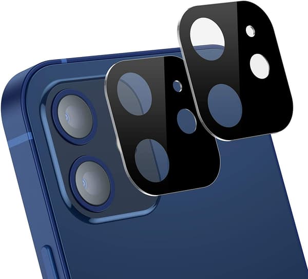 [2-pack] Kompatibel med iPhone 11 Härdat Glas Linsskydd - Svart 30