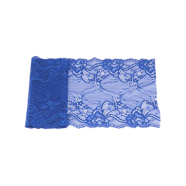 Spetsband 19 cm brett 10 yards Bra elasticitet Säker användning Enkel användning Lägg till Elegans Kläder Tillbehör Blå