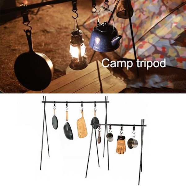 Fällbar hängställning Resecampinghylla Triangelställ Montering Förvaring Picknickställ