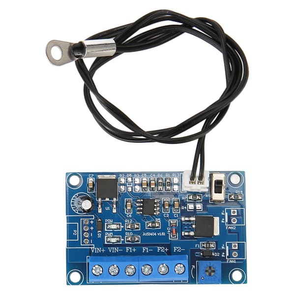 【NX】PWM Viftehastighetskontroller 50 cm Kabel Justerbar eller Fast Modus PC Viftehastighetskontroller for 12V/24V 2 3 4-leder Vifte
