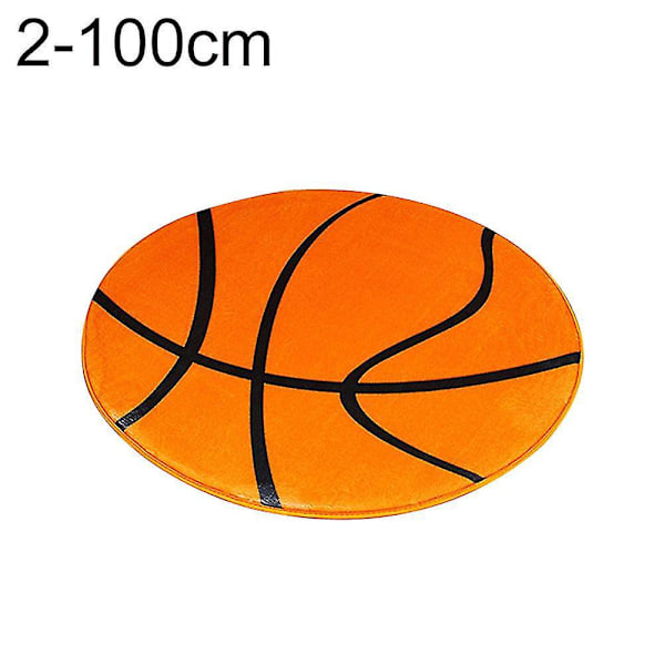 Football Basketball Pattern Computer Chair Mat 100cm² Home Decor Rug