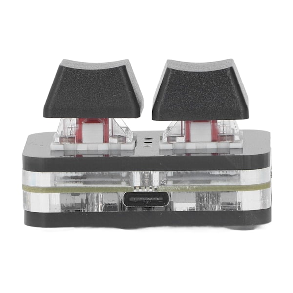 2 tangenter Röd Switch Tangentbord Mini USB Mekanisk Tangentbord för Rytmspel Kopiera Klistra Funktion Svart