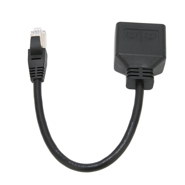 RJ45 Ethernet-sovitin kaapeli jatko 1-2 porttia Erinomainen liitäntäsiirto Splitter-sovitin CAT7-verkolle