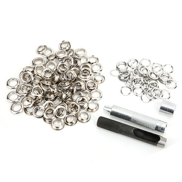 12 mm metallöglor Nitar Mässingsöglor Grommet Kit Skor Väska Kläder Tillbehör12MM