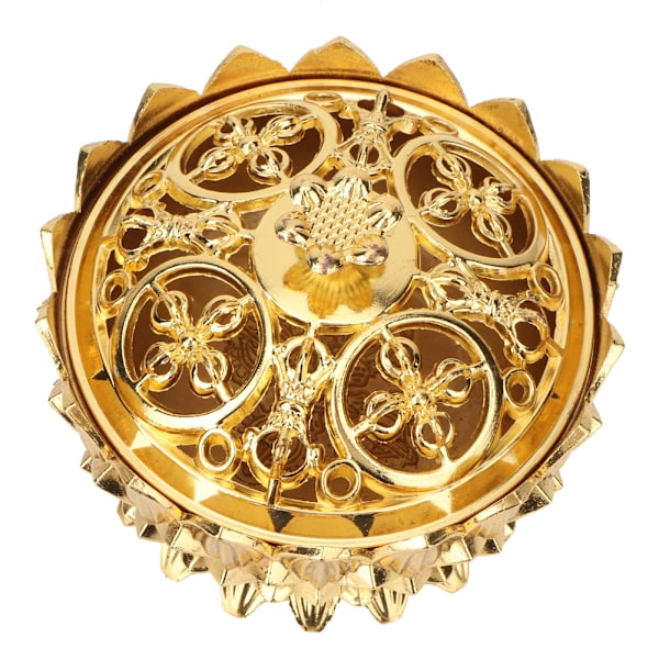 Alloy Craving Røgelse Brændende Blomst Base Buddhistiske Tilbehør Hjemindretning (Guld)