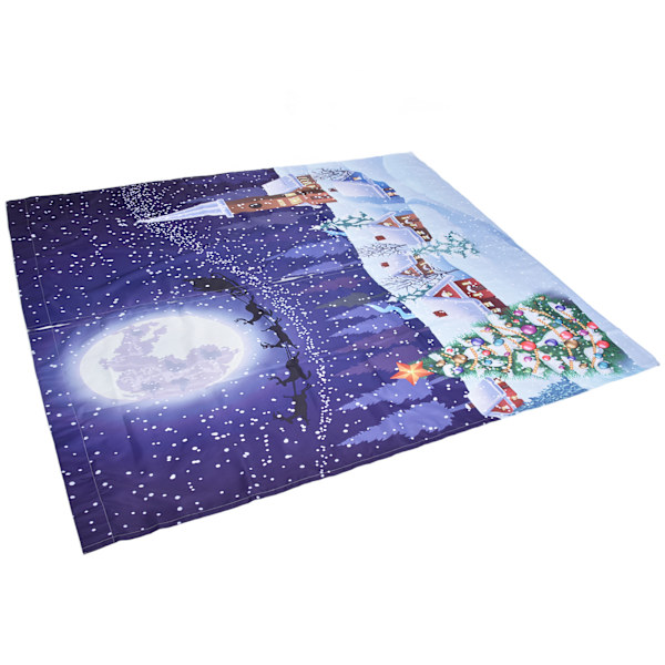 Julegardiner Klassisk Design Trykk Xmas Tradisjonell Vintersesong Tema Vindusgardiner for Soverom Stue 150x166cm Jul 12