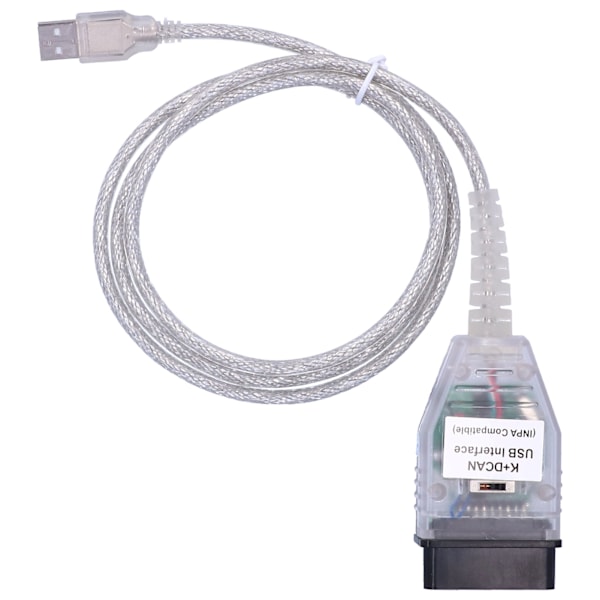 1224V OBD-kaapeliadapteri kytkimellä K+CAN K+DCAN autojen vikadiagnostiikkatyökalulle