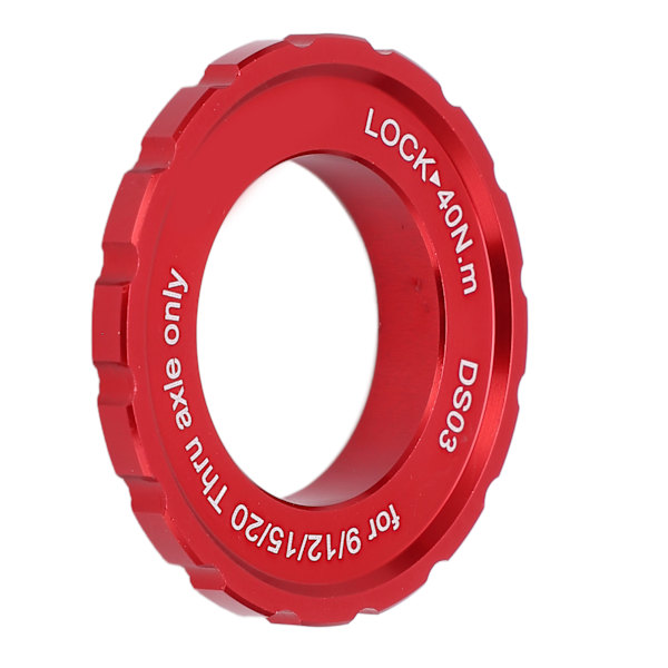 MEIJUN Centerlock Låsering Center Lock Hjulssæt Nav Tønde Aksel Skive Rotor Låsering til Cykel Mountainbike Rød