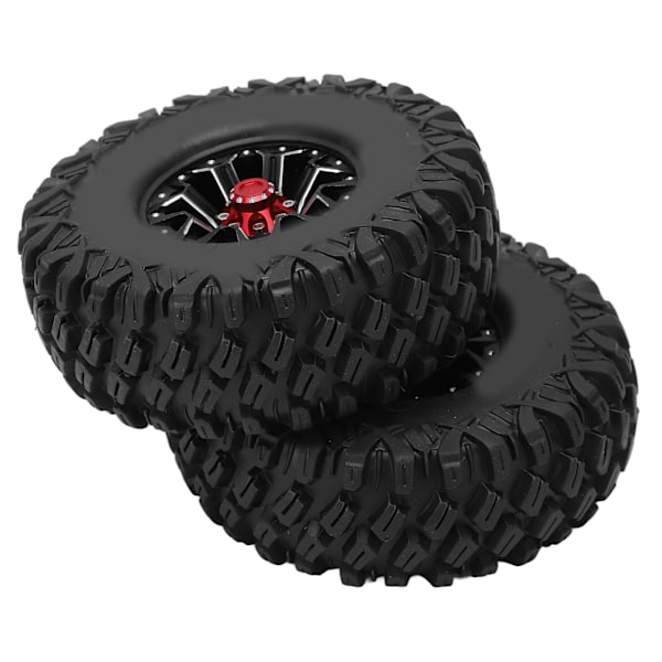 2 kpl / setti 1,9 tuuman RC-auton vanteet ja renkaat AXIAL SCX10 1/10 Crawler -auton päivitysosiin, musta