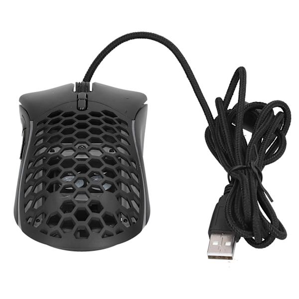 Trådbunden mus RGB 7-knapps USB-port Ihålig ergonomisk speldatortillbehör för kontor