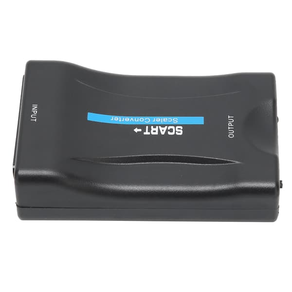 SCART til HighDefinition Multimedia Interface Konverter 1080p 20p Output til Audio Video (Sort)