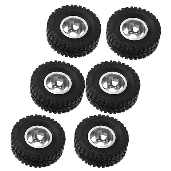 RC-kumirenkaat alumiinivanteilla WPL C14 C24 C34 C44 B14 B24 B16 B36 4WD -automalleille Hopea