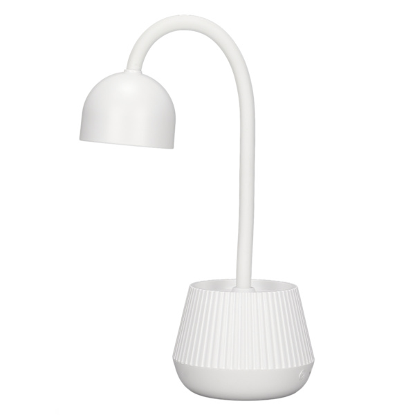 24W Nagellackshärdningslampa 365nm 405nm 360° Roterbar svanhals USB-plugg Nageltork Vit