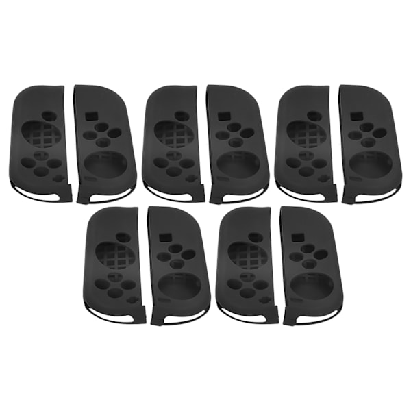 5 Set Silikon Gamepad Cover Starkt skydd Spelmaskin Tillbehör för NS SwitchBlack