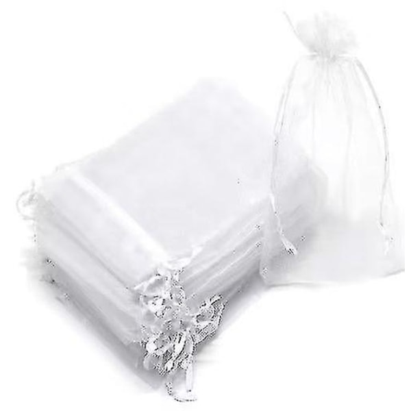 100 stk Bunch Protection Bag 17x23cm Grape Fruit Organza Bag med snøring gir total beskyttelse Pink 17*23CM