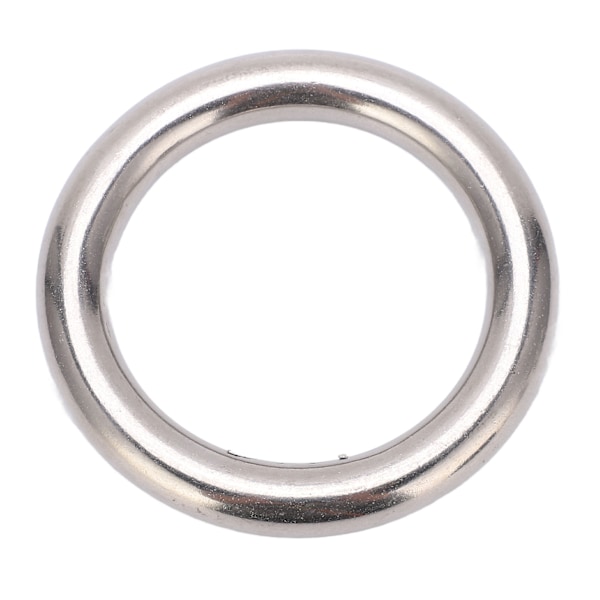 Svetsad O-ring Rostfritt stål Svetsad rund ring för navigationsdykning Hängmattor och väskor 10x50 mm