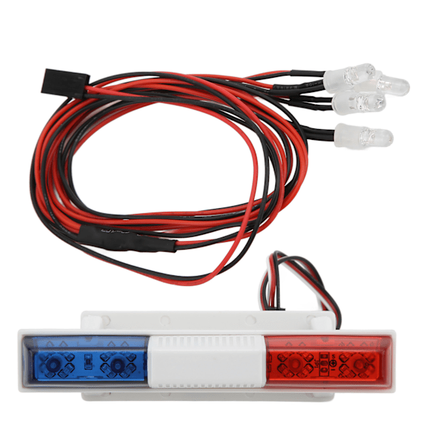 RC bil LED-lampor Fjärrkontroll Crawler Simulering Flash Lamp Bar Vit ljus med 4 LightsSquare