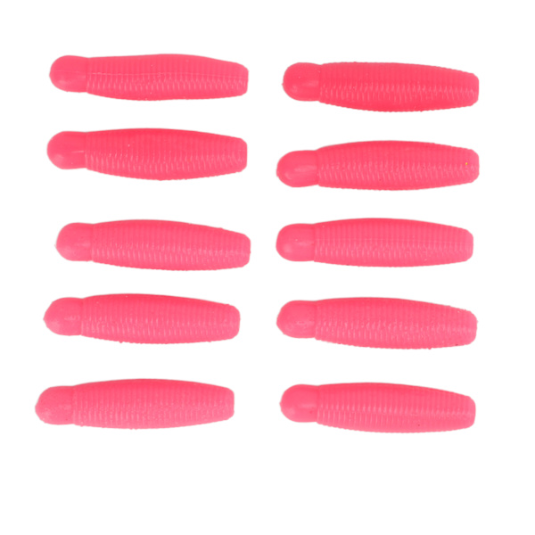 10 stk Fiske Soft Bait Kunstig Bie Pupa Potet Agnet Langt Kast Legg Til Salt Agnet 6cm 8g Rosa