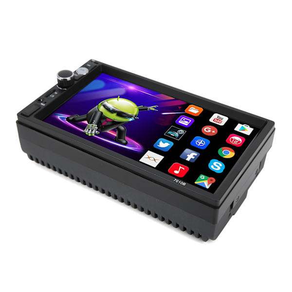 7-tums bilradio Stereo 1Din pekskärm WiFi-navigering Bluetooth USB med RDS Bakre bild för Android 9.1 1+16GB