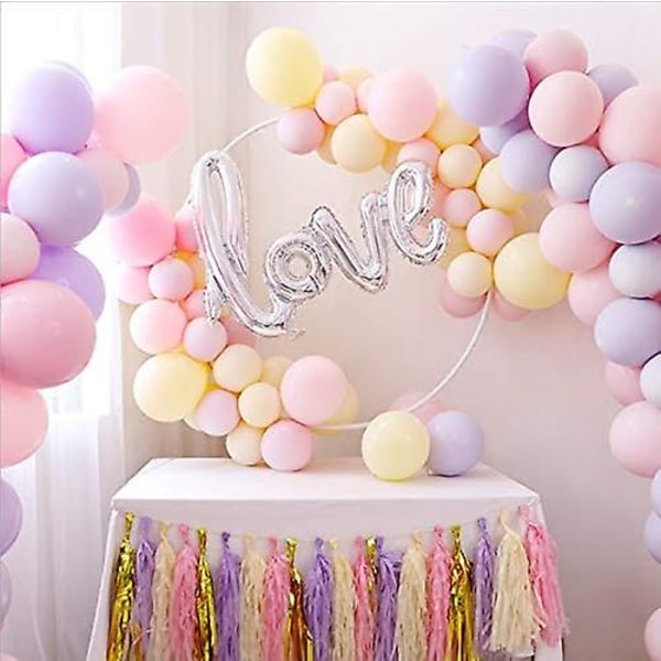 Dekorasjoner kjærlighetsballong - Sølv kjærlighetsbrevballong til bryllup, jubileumsselskaper og bursdagsselskaper