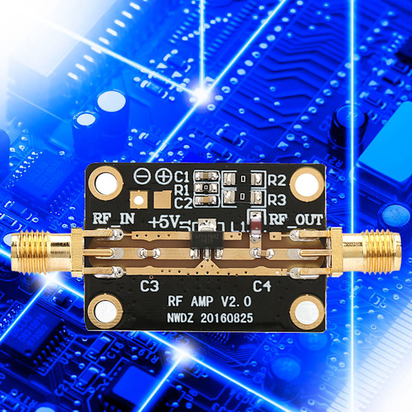 Lågbrusförstärkare LNA 0,05-4GHz NF=0,6dB RF FM HF VHF / UHF Ham Radio