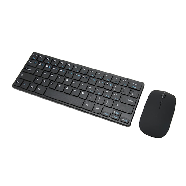 2.4G Trådlöst Tangentbord & Mus-Set Ergonomiskt 64-Tangs Tangentbord 3 DPI Justerbar USB-Mus för Datorer & Surfplattor